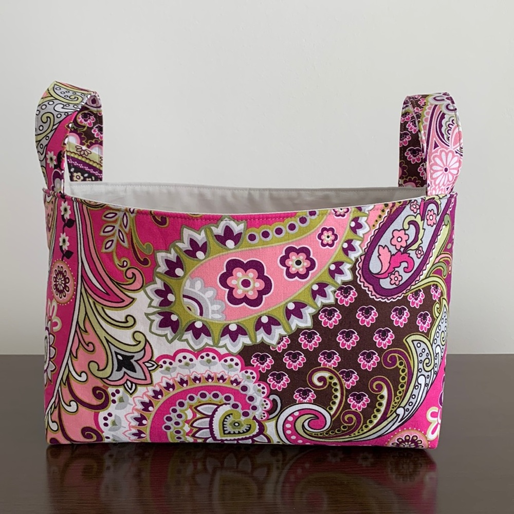 Storage Fabric Basket by Paisley Pink Fabric - Picture 4 of 10